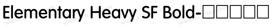 Elementary Heavy SF Bold字体转换